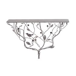 Twisted Branches & Leaves Shelf in Silver