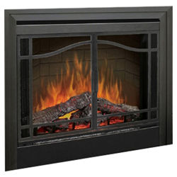 Electraflame Glass Swing Doors for Built-In Electric Firebox
