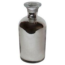 Glass Bottle Vase in Mercury