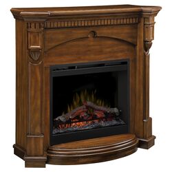 Denton Electric Fireplace in Brown