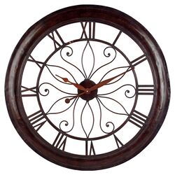 Arranmore Wall Clock in Brown