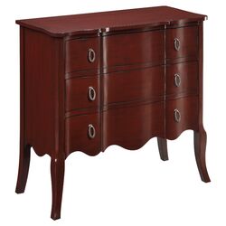 3 Drawer Chest in Burnished Red