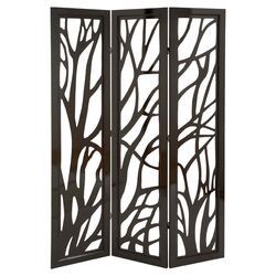 Jolie 3 Panel Room Divider in Brown