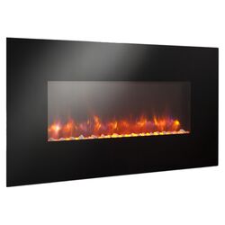 Wall Mounted Gallery Electric Fireplace in Black