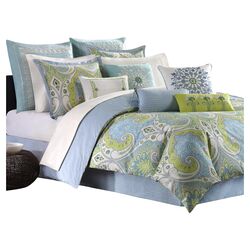 Sardinia Comforter Set in Blue & Green