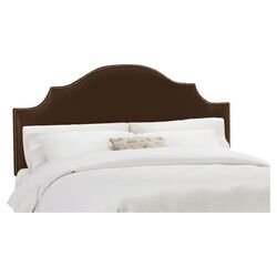 Madeira Headboard in Shantung Chocolate