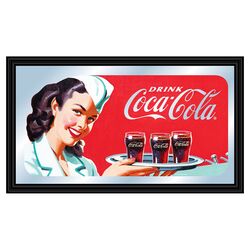 Coca-Cola Vintage Waitress Mirror in Black