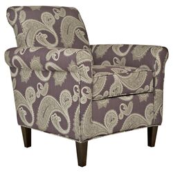 Harlow Paisley Chair in Purple