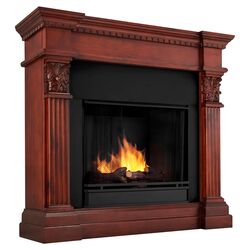 Gabrielle Gel Fuel Fireplace in Dark Mahogany