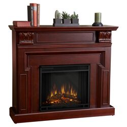 Kristine Electric Fireplace in Mahogany