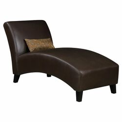 Commotion Chaise Lounge in Dark Brown