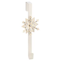 Snowflake Wreath Hook in White