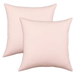 Sarra Cotton Pillow in Rose Red (Set of 2)