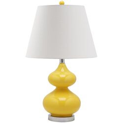 Eva Double Gourd Table Lamp in Yellow (Set of 2)