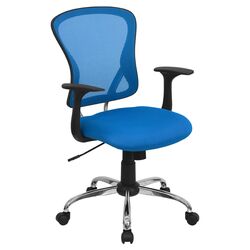 Mid Back Mesh Office Chair in Blue