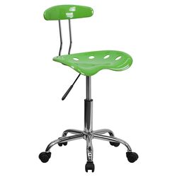 Low Back Vibrant Task Chair in Spicy Lime
