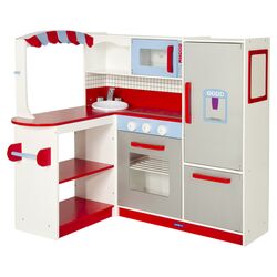 Dramatic Play Cook's Nook Kitchen in Red & White