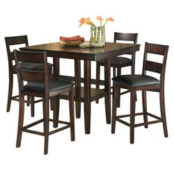 Pendelton 5 Piece Counter Height Dining Set in Mango