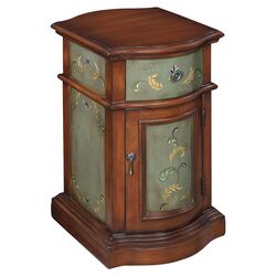 Corinth Accent Cabinet in Brown & Green