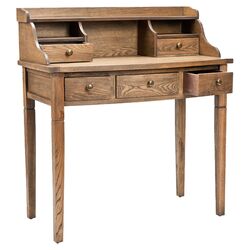 Viscor Writing Desk in Medium Oak