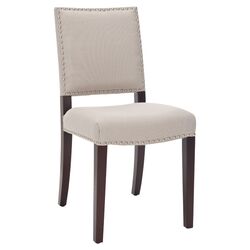 Benjamin Linen Side Chair in Cream (Set of 2)