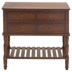 Burke Console Table in Mahogany Brown