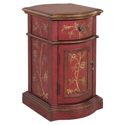 Haiku Chairside Cabinet in Exotic Red
