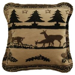 Deer Haven Pillow in Taupe