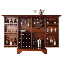 LaFayette Expandable Bar Cabinet in Classic Cherry