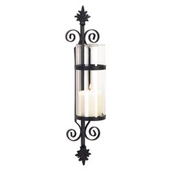 Noble Flair Candle Sconce in Black