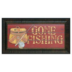 Gone Fishing Framed Art