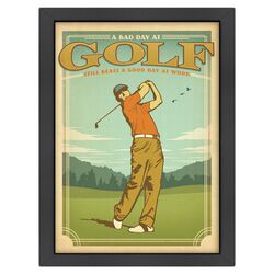 World Travel Good Day at Golf Framed Poster Art