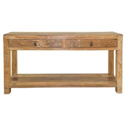 Harbor Console Table in Lime Wash