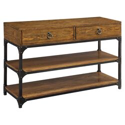 Rustic Console Table in Brown