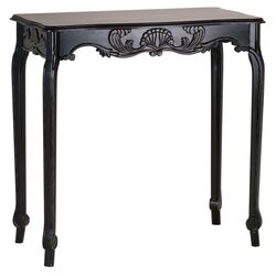 Empire Foyer Console Table in Distressed Black