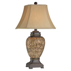 Urn Table Lamp in Beige (Set of 2)