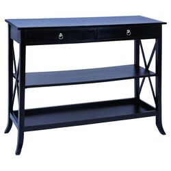 Vicente Console Table in Rich Black