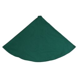 Shantung Lined Tree Skirt in Emerald