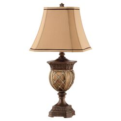 Traditions Resin Table Lamp in Gold & Bronze