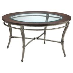 Verona Round Coffee Table in Brown