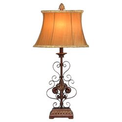 Willa Metal Table Lamp in Warm Brown (Set of 2)