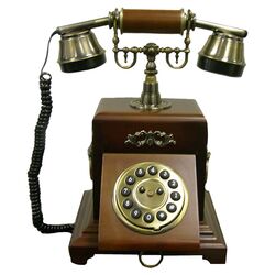 Classic Telephone in Vintage Mahogany