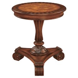 Artful End Table in Brown