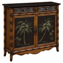 Palm Tree Console Table in Brown