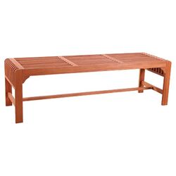 Wood Bench II in Natural