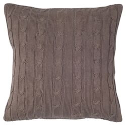 Cable Knit Pillow in Mocha