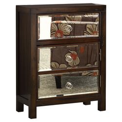 Bombay Mirrored Chest in Brown