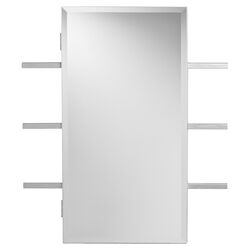 Douglas Jewelry Mirror Armoire in White