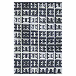 Dhurries Navy & Ivory Rug