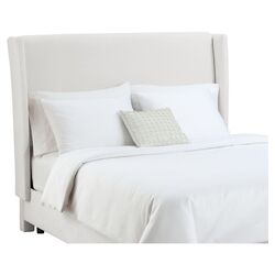 Leros Wingback King Headboard in White